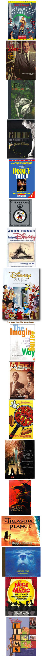 Livros Disney (e animação) - autores G a M