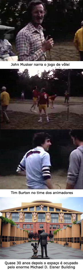 1980... quando Tim Burton ainda jogava vôlei na Disney