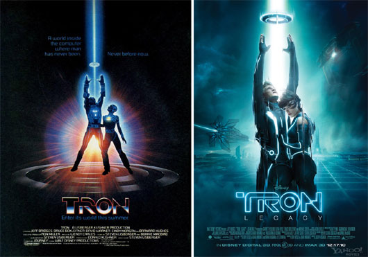 Novo pôster de "Tron: O Legado" homenageia o filme original