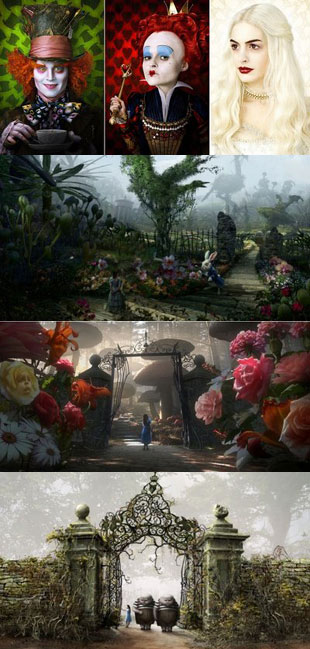 Disney divulga imagens de "Alice no País das Maravilhas"