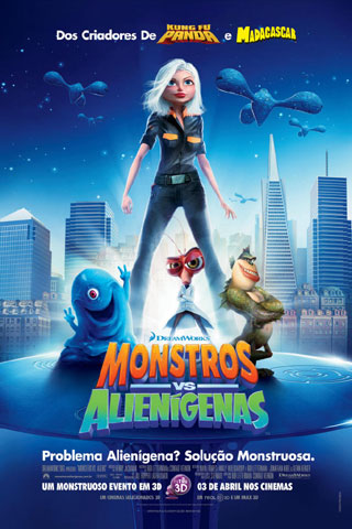 Katzenberg forçou efeitos 3-D em "Monstros Vs Alienígenas"