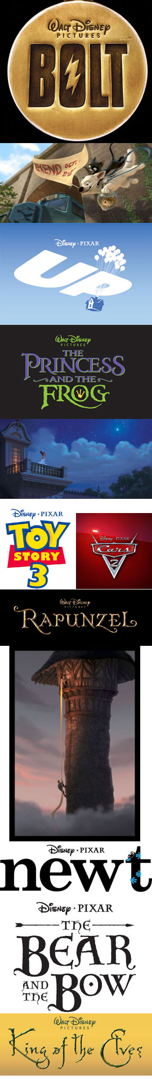 Disney anuncia todas as produções animadas planejadas até 2012